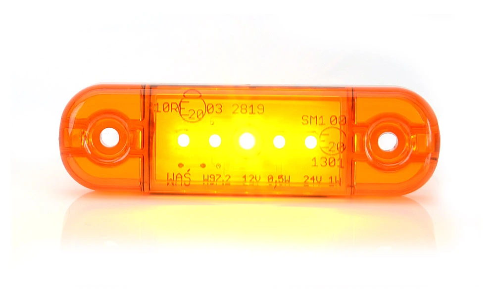 LED Lampa pozični boční WAŚ, 12V-24V, ECE, IP 66/68, univerzální